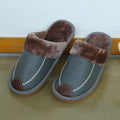 Winter Warm PU Leather Waterproof Slippers for Men Prily