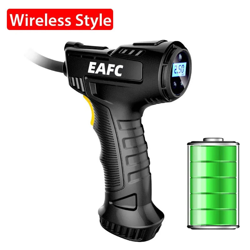 Wireless 120W Handheld Air Compressor Digital Researchable Pump Prily