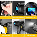 Wireless 120W Handheld Air Compressor Digital Researchable Pump Prily