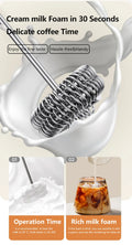 Wireless Rechargeable Three-Speed Coffee Cream Frother Prily