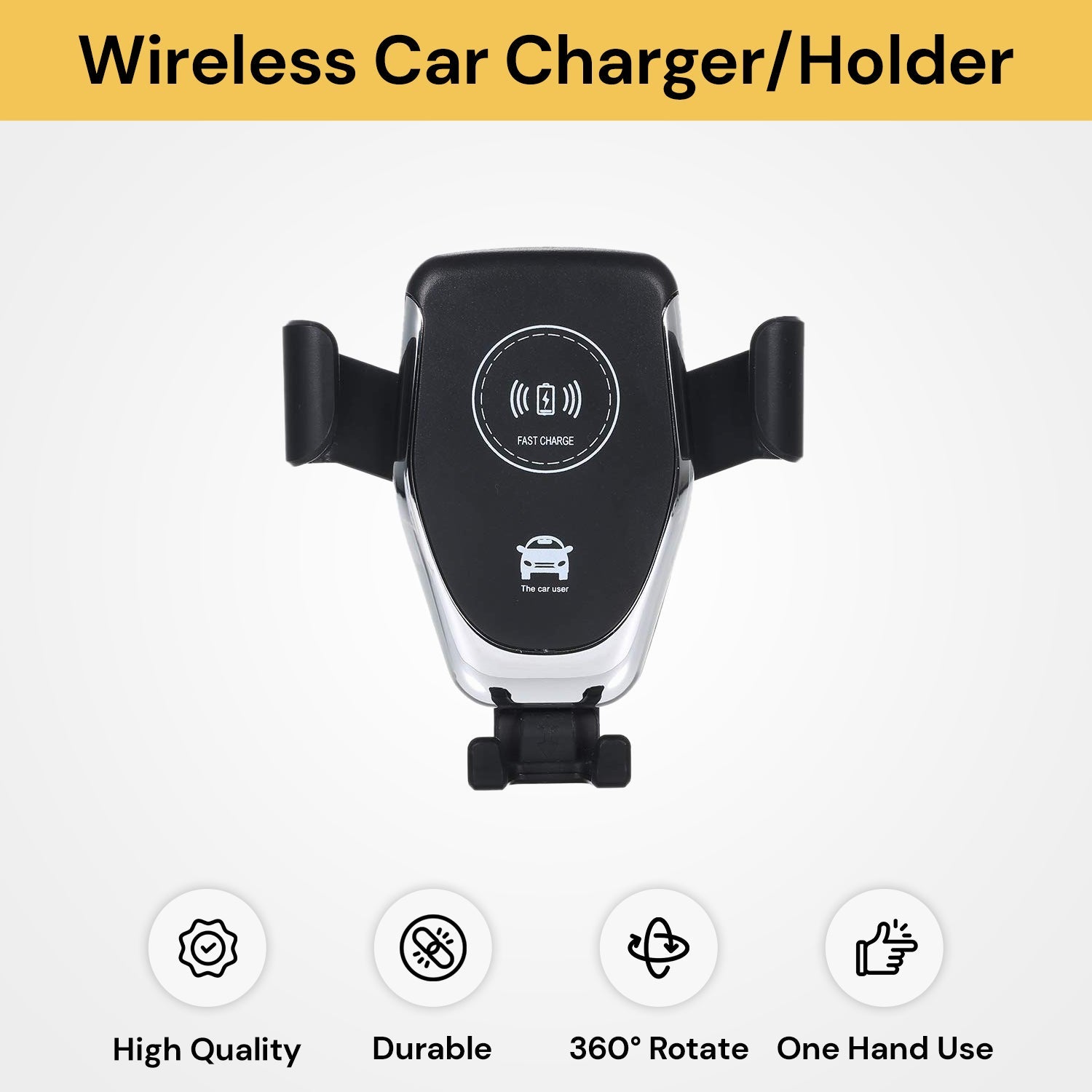 2in1 Wireless Car Charger Holder