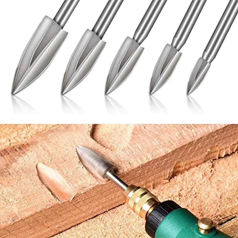 Wood Carving & Engraving HSS Drill Bit Set (5pc) Prily