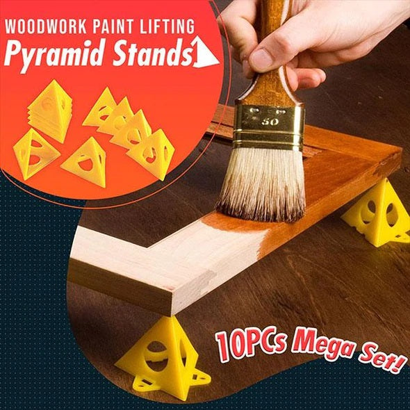 Woodwork Paint Lifting Pyramid Stands (10pcs) Prily