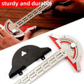 Woodwork Stainless Steel Edge Ruler / Precision Angle Protractor Prily