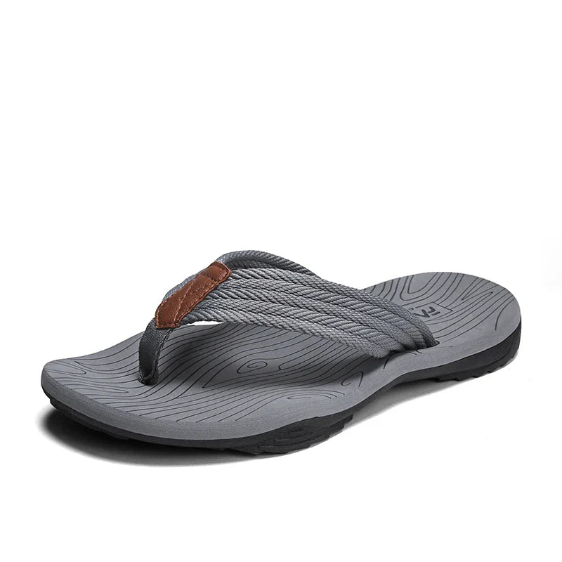 Woven Striped Lightweight Non-slip Comfortable Flip-flops Prily