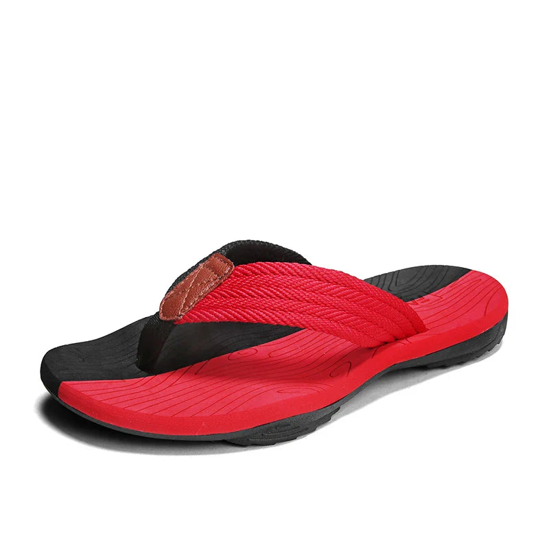 Woven Striped Lightweight Non-slip Comfortable Flip-flops Prily