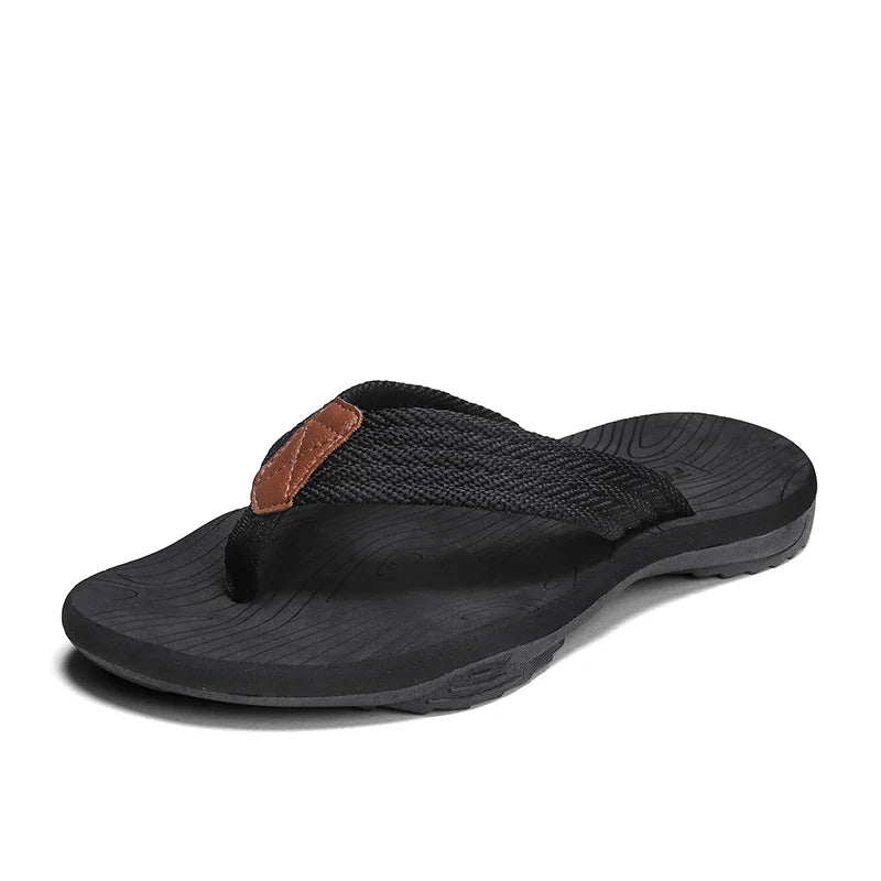 Woven Striped Lightweight Non-slip Comfortable Flip-flops Prily