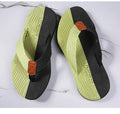 Woven Striped Lightweight Non-slip Comfortable Flip-flops Prily