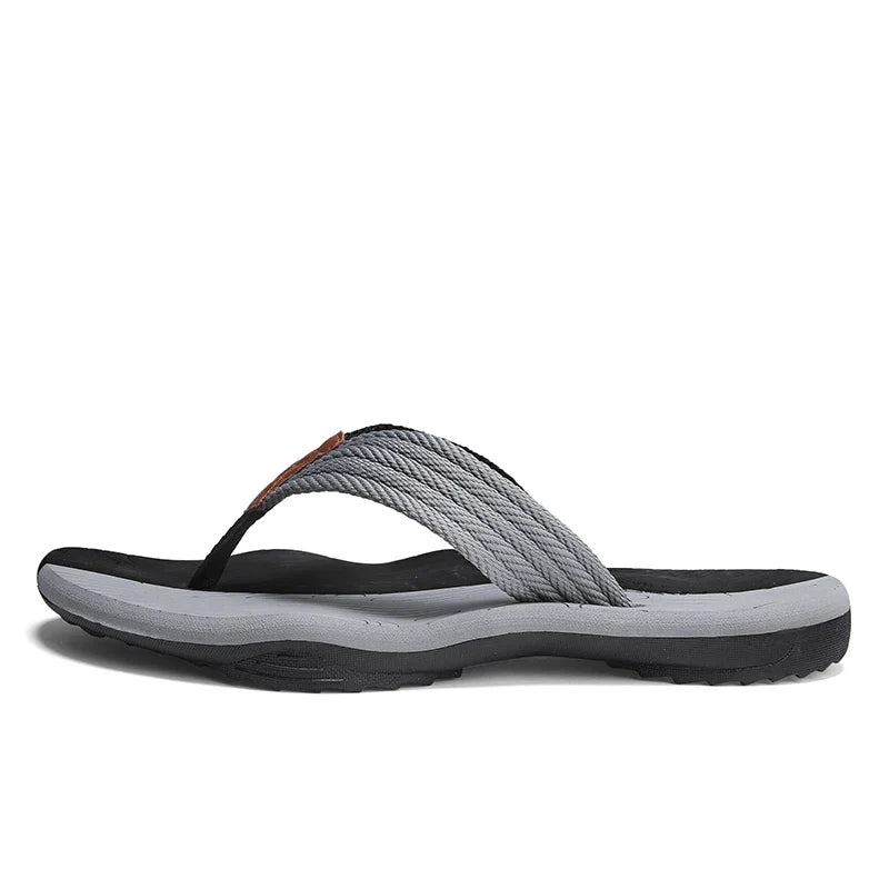 Woven Striped Lightweight Non-slip Comfortable Flip-flops Prily