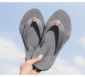 Woven Striped Lightweight Non-slip Comfortable Flip-flops Prily