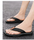 Woven Striped Lightweight Non-slip Comfortable Flip-flops Prily