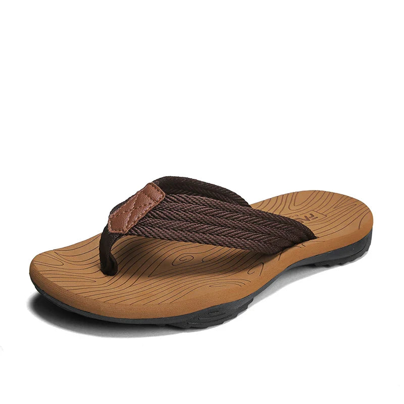 Woven Striped Lightweight Non-slip Comfortable Flip-flops Prily