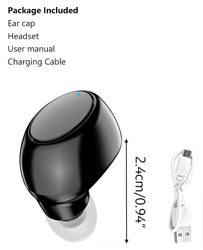 X6 Invisible Mini Hi-Fi Bluetooth Earphone Prily