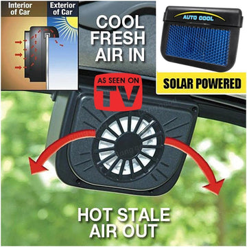 Solar-Powered Window-Mounted Automatic Car Cooler