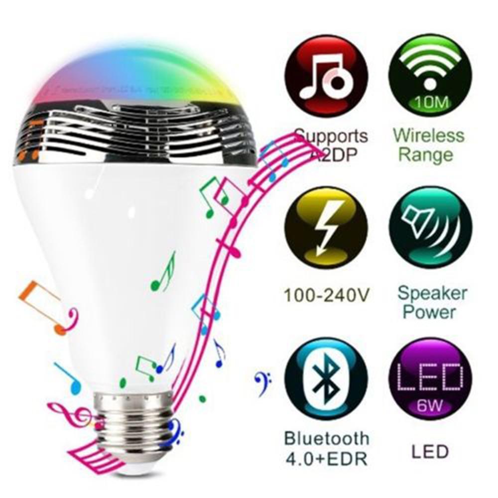 Smart B.T LED Bulb With Audio Speakers