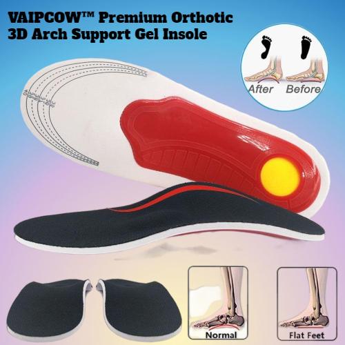 VAIPCOW™ Premium Orthotic 3D Arch Support Gel Insole