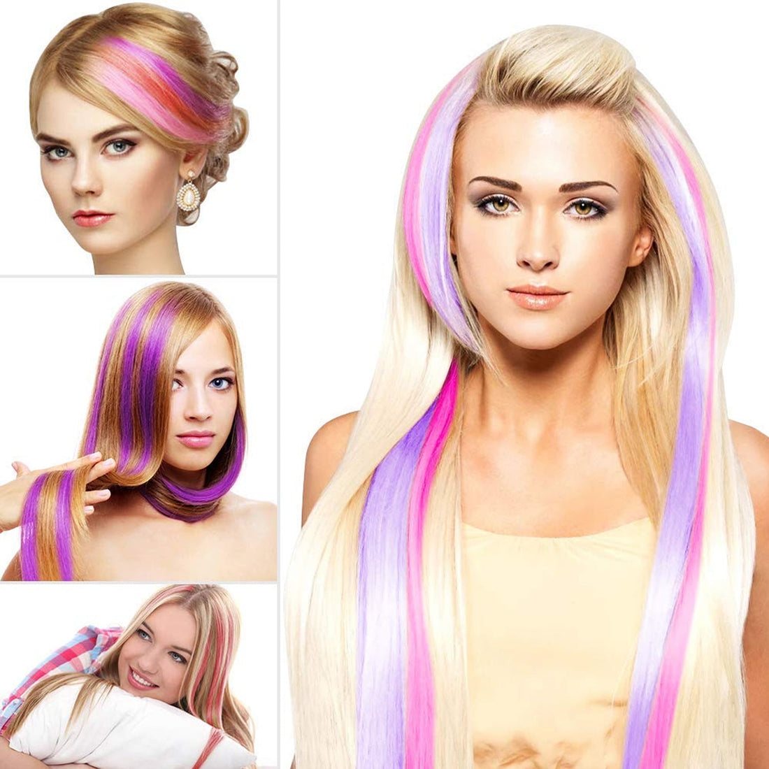 Clip On In Colorful Hair Extensions