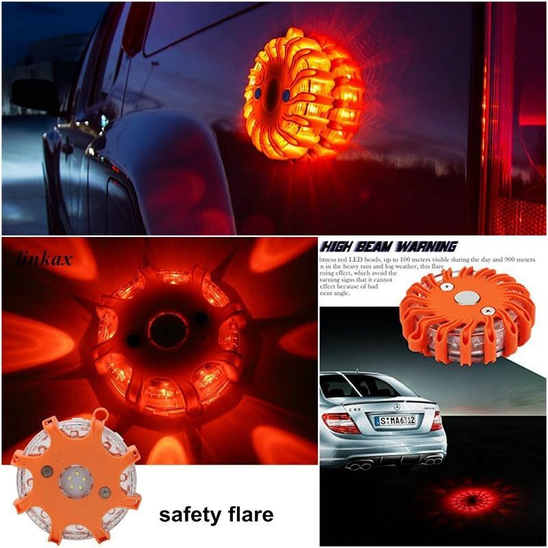 Magnetic LED Emergency Safety Flares (2 pcs)