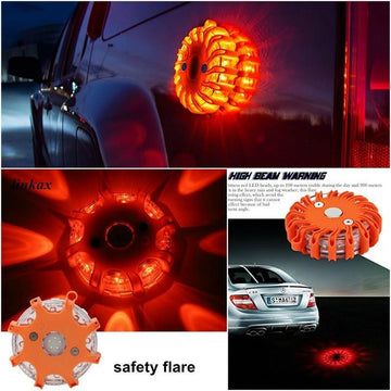 Magnetic LED Emergency Safety Flares (2 pcs)