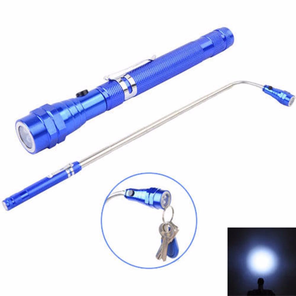 Flexible Telescopic 3 LED Magnetic Flashlight