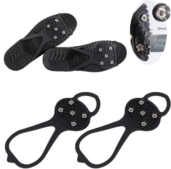 Walk Traction Cleats Non Slip Gripper Spike Walk Traction Ice Cleat Crampons for Walking on Snow and Ice