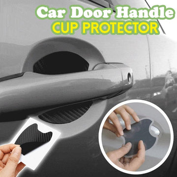 Carbon Fiber Protective Car Handle Pad (4pcs)