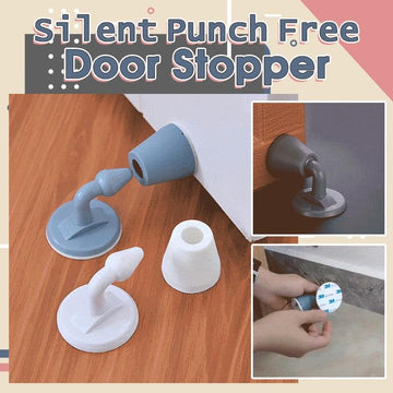 Non-punch Silicone Silent Door Stopper (2pcs)