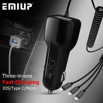 ChargingChief™ 3 In 1  Smart  Car Charger