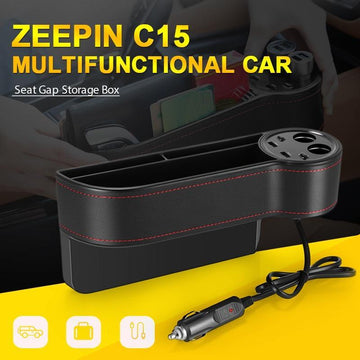 HandyFunction™ Luxury Car Organizer with Charging Ports