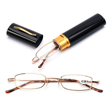 Unisex Reading Glasses with Tube Case