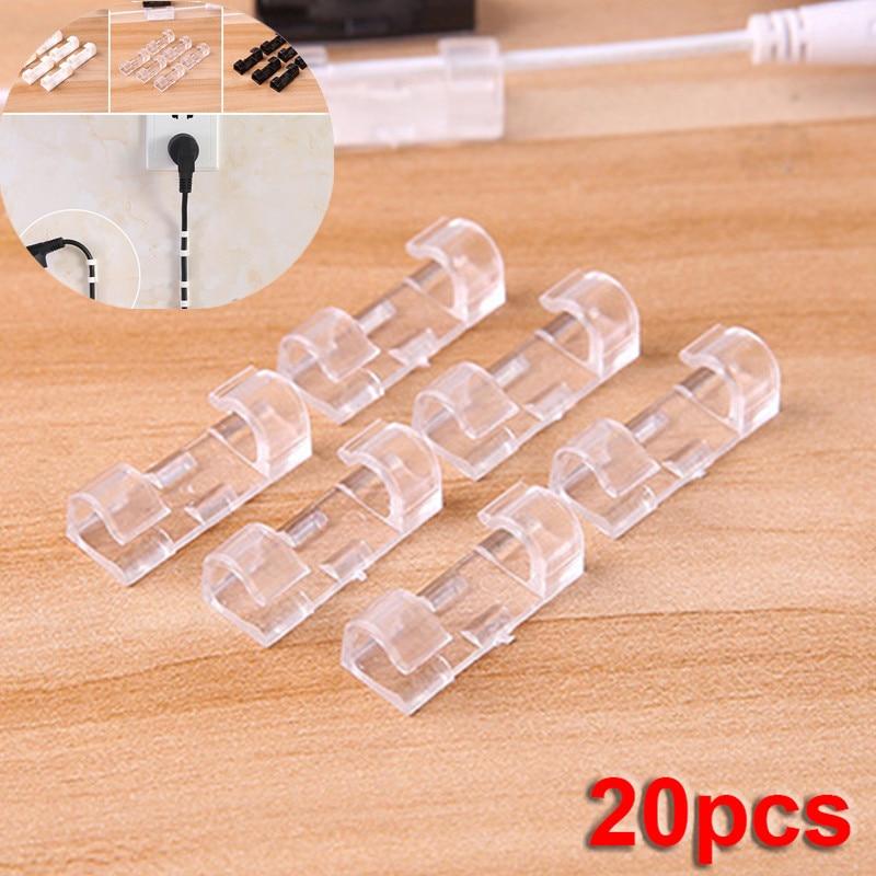 Self Adhesive Wire Organizer Clips (20/40 Pcs)