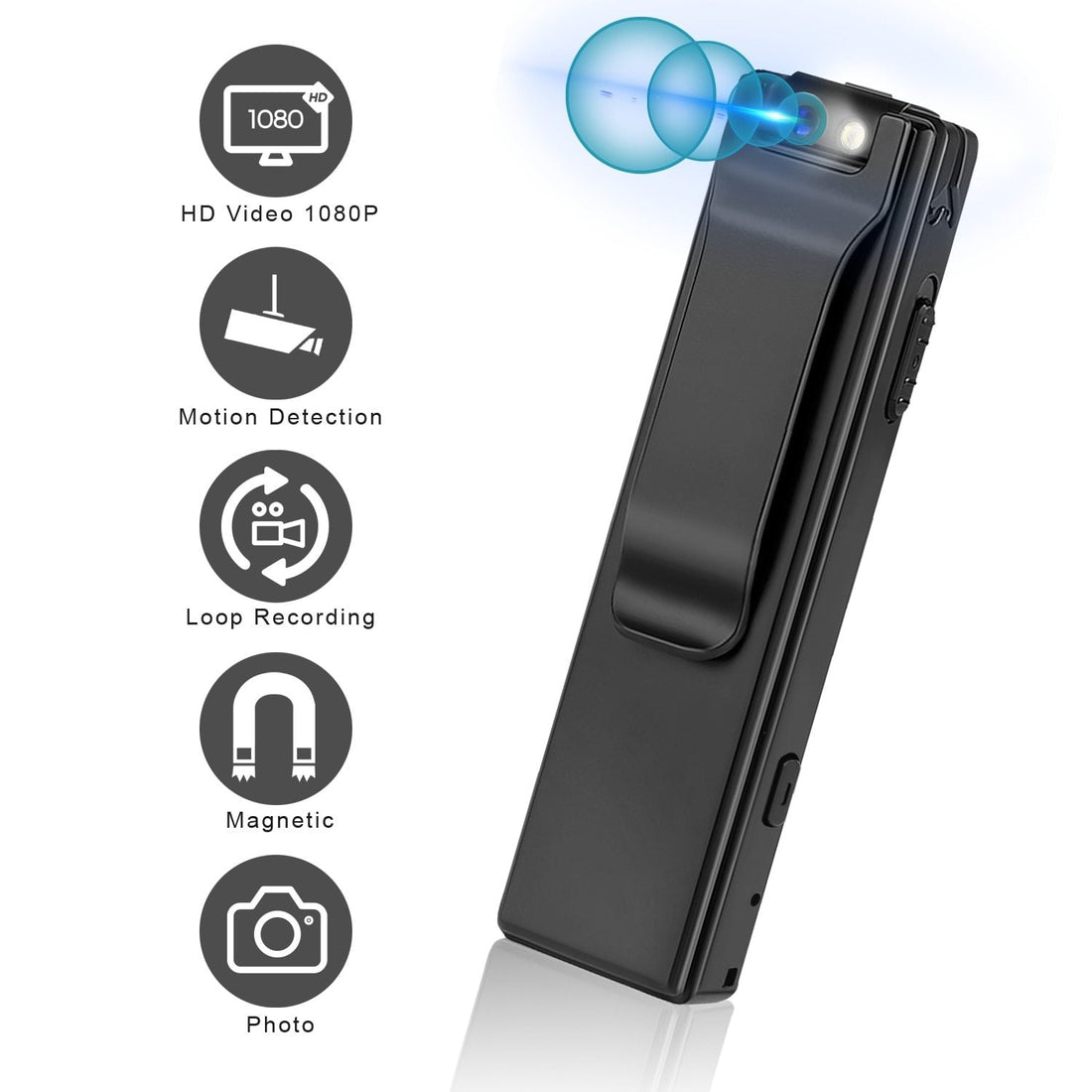 Vandlion™ HD Motion Detection Portable Micro Magnetic Body Camera