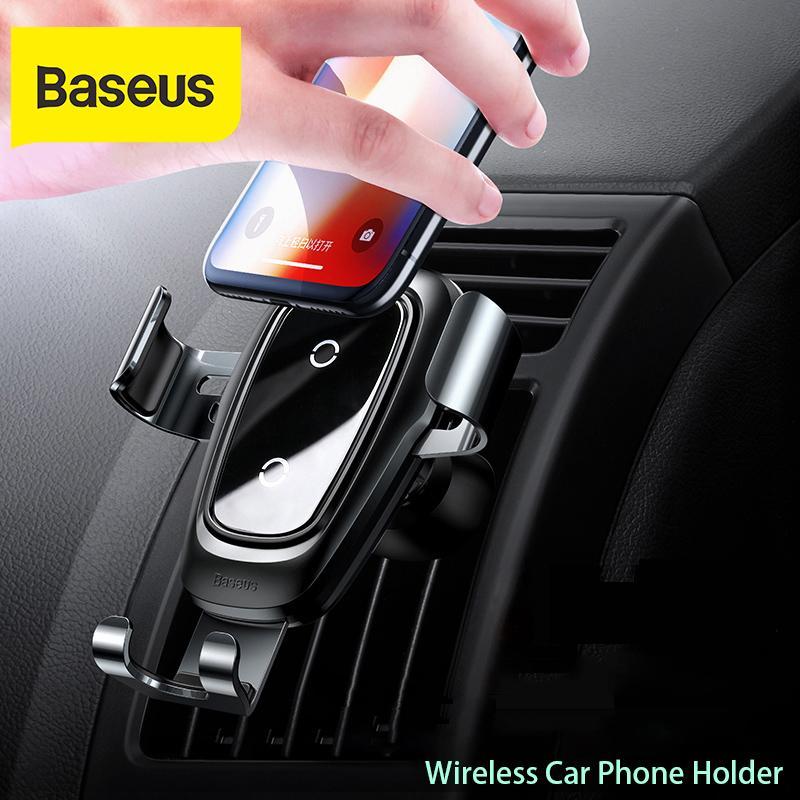 Baseus™ Gravity Auto-lock Car Mount With 10W Wireless QI Charger