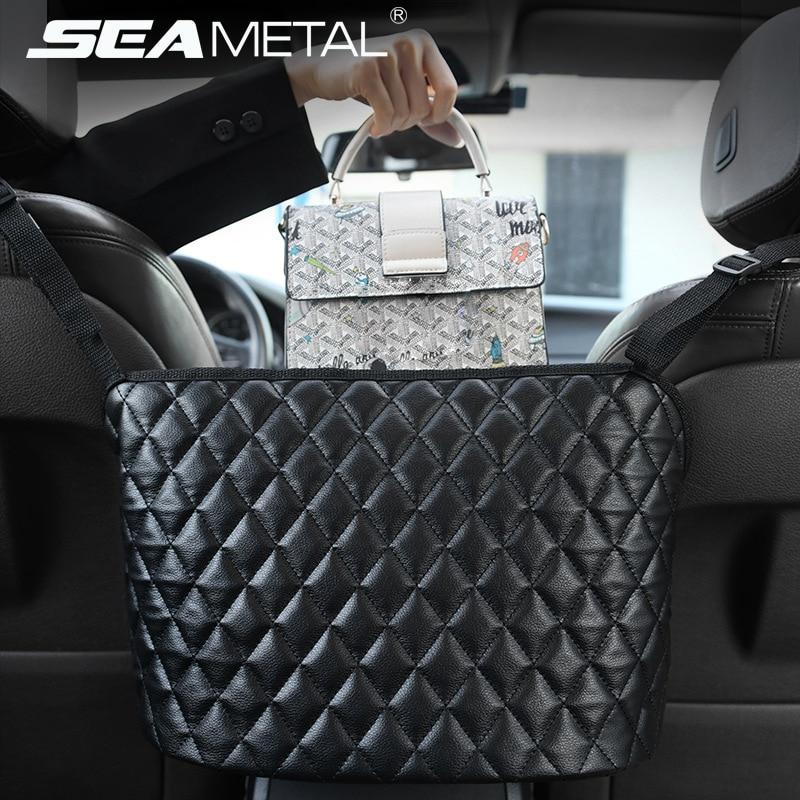 Car Luxury Leather Organizer & Handbag Holder