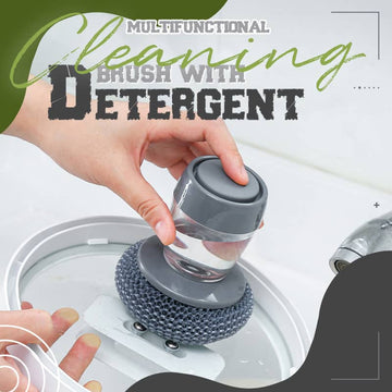 2 in 1 Soap Dispenser & Dish Palm Brush