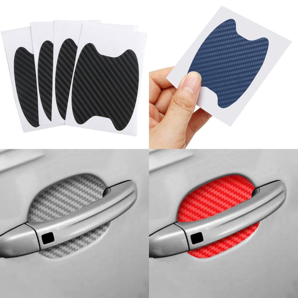 Carbon Fiber Protective Car Handle Pad (4pcs)