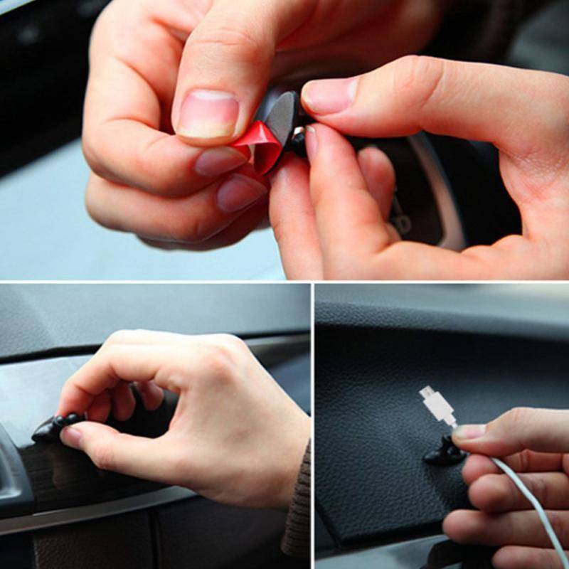 8-PCS CAR CABLE HOLDERS