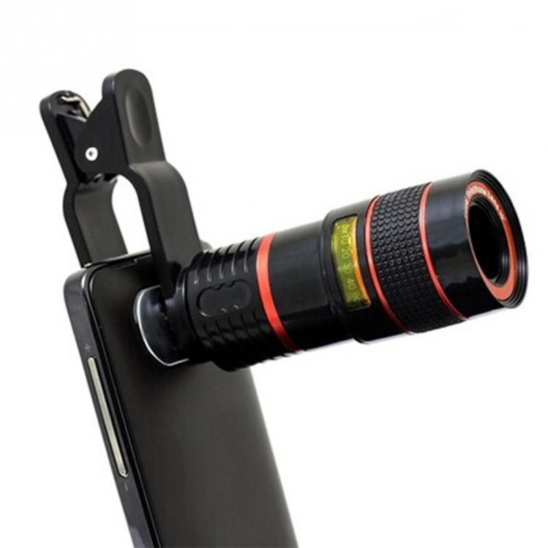 Universal Clip 8X 12X Zoom Mobile Phone Telescope Lens