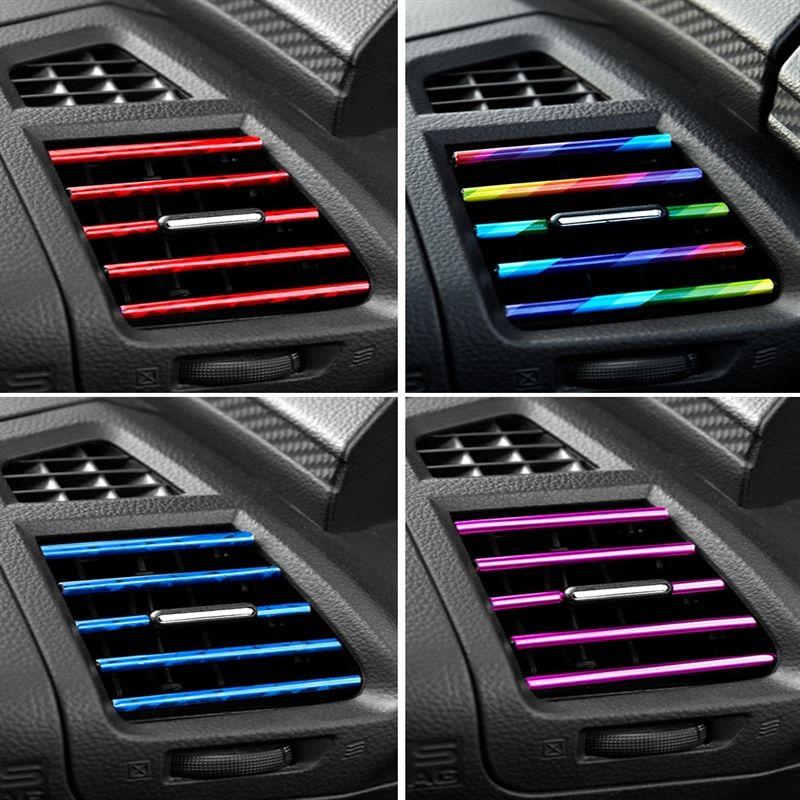 Stylish Car AC Vent Decor Strips (10 pcs)