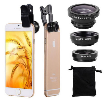 3 in 1 Mobile Phone Clip Lenses