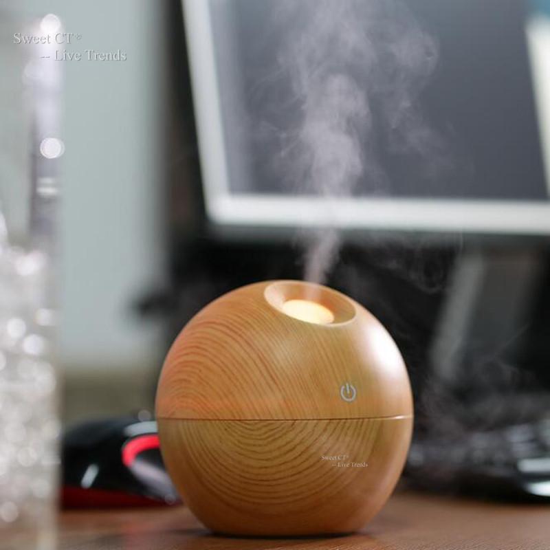 130ML LED Ultrasonic Cool Mist Air Humidifier