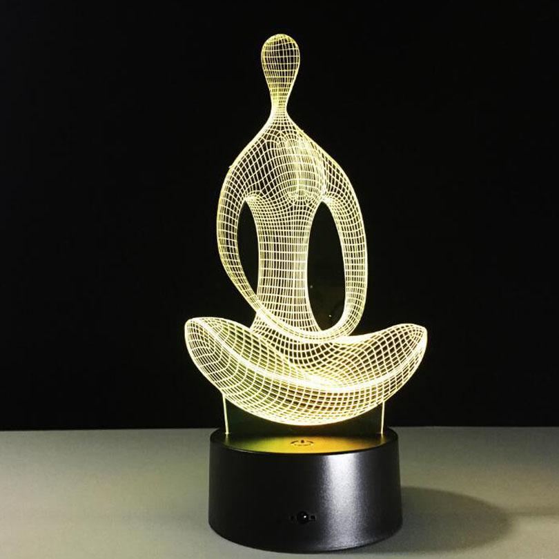 3D MEDITATION YOGA NIGHT LAMP