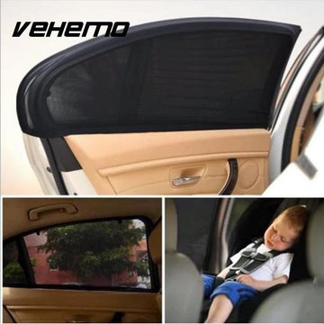 EZ Shade Universal Stretchable Car Rear Window Sun Shade (2pcs)