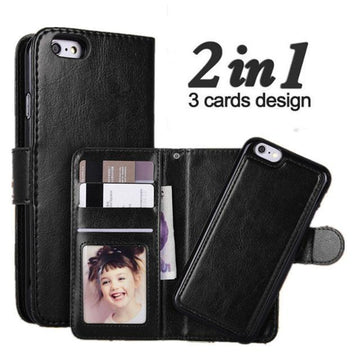 2 IN 1 Classic Magnetic Phone Flip Case / Wallet