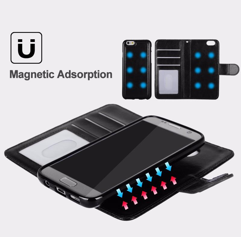 2 IN 1 Classic Magnetic Phone Flip Case / Wallet