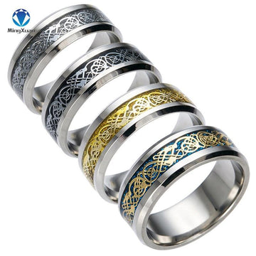 Tribal Dragon 316L Stainless-Steel Ring