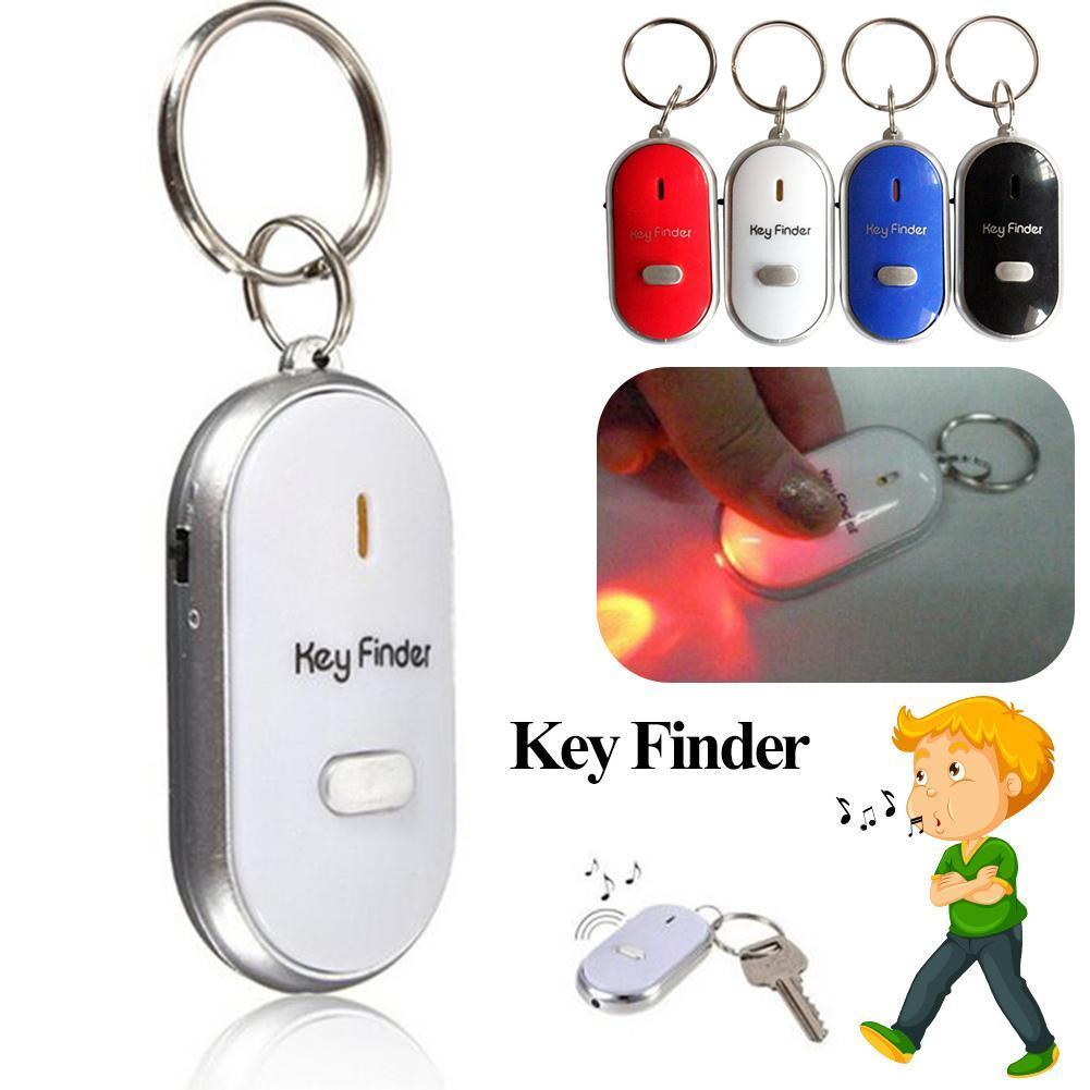 Flash & Sound Whistle Response Key Finder LED Keychain (3 pcs set)