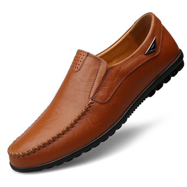 Flexible Genuine Leather Anti-slip Oxford Style Men Shoes