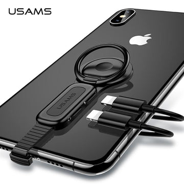 USAMS Dual Lightning Adapter & Ring Holder