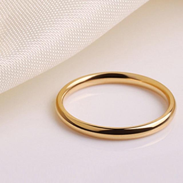 Elegant One-Piece Unisex Thin-Band Ring